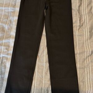 Black Straight-Leg Pants